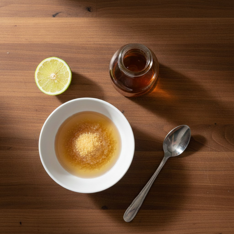 Pha nước cốt với đường mắm và chanh