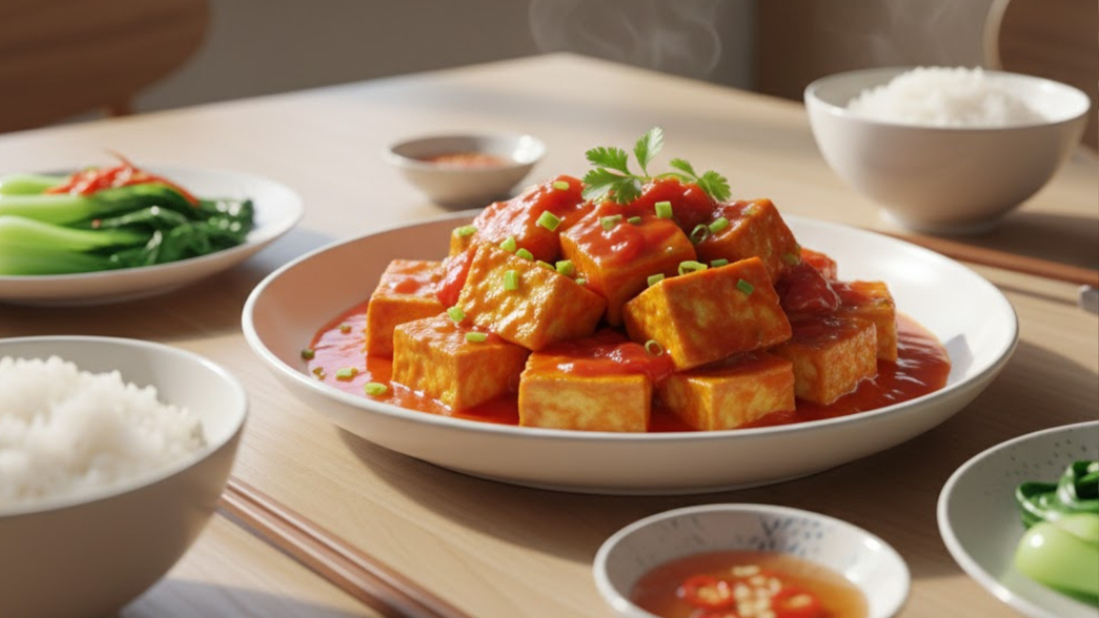 Đậu sốt cà chua cách làm chuẩn vị Hà Nội: Giữ lửa cơm nhà chỉ trong 15 phút